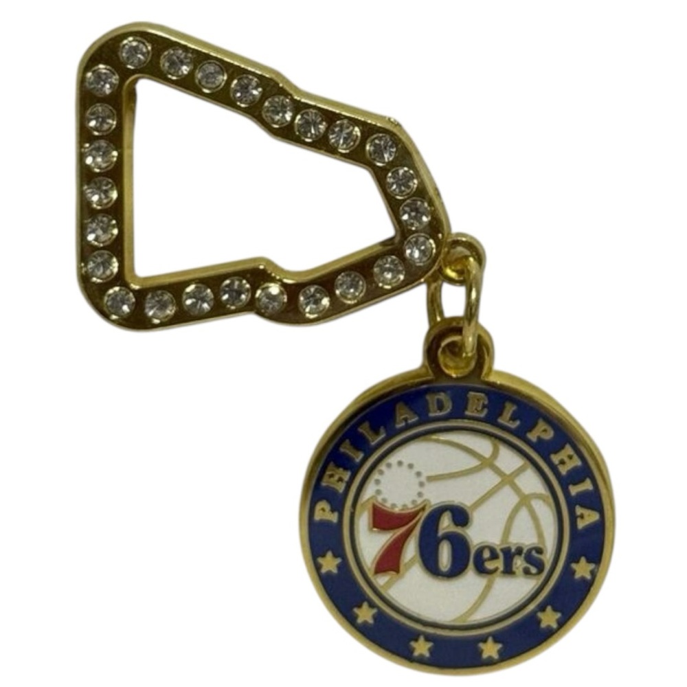 Philadelphia 76ers Blue and Gold Hat Clip